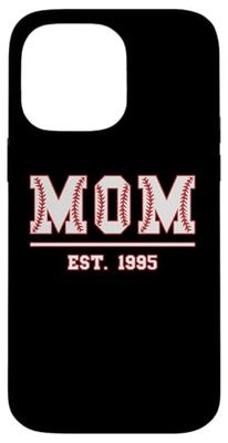 Mom Est. 1995 Funny Sports Year Established Mother Retro Case for iPhone 14 Pro Max