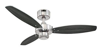 Westinghouse Lighting Jet I ventilador de teto, 47 W, níquel escovado