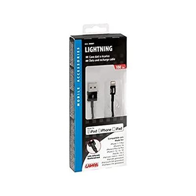 Lampa 38887 Câble Lightning MFI 1 mètre, noir