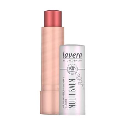 lavera Multi Balm - Sunrise Rosé 04 – intensywny kolor – świeży blask – bez wysiłku blendowanie – do oczu, ust i policzków – wegański – naturalny kosmetyk – 4,9 g