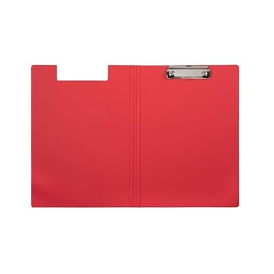 MAUL MAULbalance Porte-bloc A4 - Conférencier en carton au look élégant - Pince métallique moderne pour ranger le papier - Porte-documents pour bureau, cuisine et atelier - Rouge