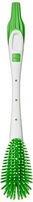 MAM Szczotka do butelek Soft Brush z bardzo miękkim włosiem, szczotka pasuje do każdego kształtu butelki, ze specjalną szczotką ssącą do czyszczenia odkurzaczy, 0+ miesięcy, posortowane pod względem koloru