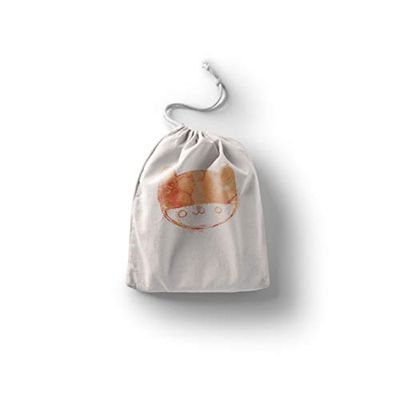 Bonamaison Printed Cotton Produce Bag with Drawstring, Reusable Grocery Bag, Biodegradable Eco-Friendly Bags, Travel Pouch, Sachet Bags, Shopping Bag, Eco Friendly, Foldable, Size: 30x40 Cm