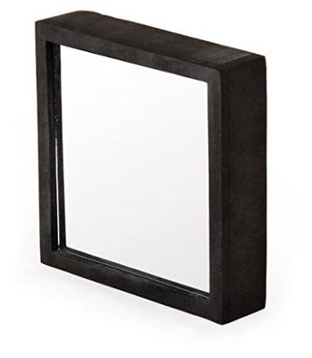 BIFULL Miroir carré, Noir, Standard