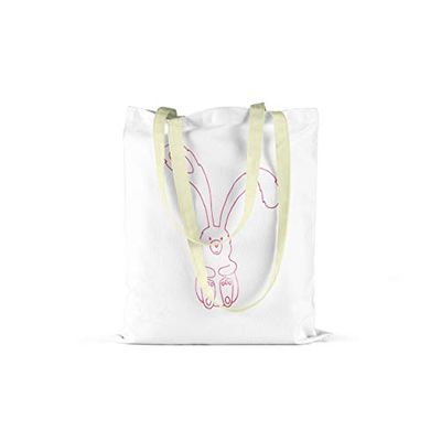 Bonamaison Printed Tote Bag, Reusable Grocery Bag, Shopping Bag, Machine Washable, Foldable, Canvas Cloth Bag with Handles, Size: 34x40 Cm