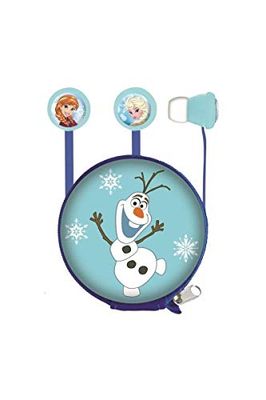 Lexibook Disney Frozen Elsa Stereo Headphones, ear-tips included, 3.5mm jack, mic integrated, Blue, HP008FZ