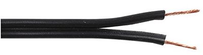 Pro Power 42/0.2BLK/WHTCOPPER50 m Figure-8 Speaker Cable, 42/0.20 mm, Zwart/Wit, 50 m