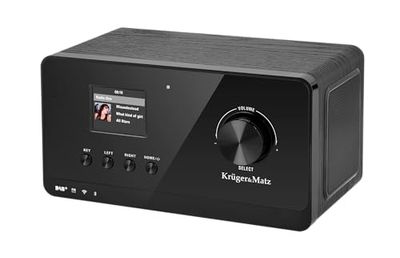 Krüger&Matz KM0816 Internetradio met weerstation, alarm, RDS, Bluetooth FM/DAB+/internet zwart