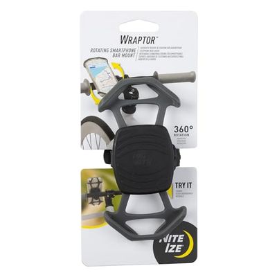Nite Ize Wraptor Roterende Smartphone Bar Mount, Zwart