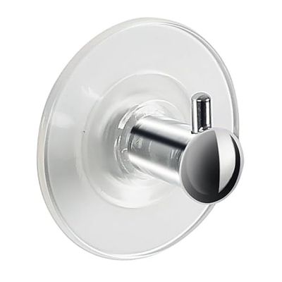 Spirella Collezione Molly, Ganci di adesione per Ventosa 6, PVC E Acciaio Inossidabile, Cromato