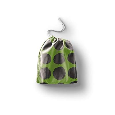 Bonamaison Impreso Algodón Bolsas con Cordón, Bolsa con Cordel para el Hogar y el Almacenamiento de Verduras, Bolso de Compras, Plegable, Ecologica, Reutilizables, Tamaño: 40x50 Cm