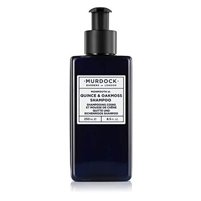 Murdock London Shampooing Coing & Oakmoss | Formule douce sans sulfate à l'aloe vera et à l'extrait d'avoine | Tous types de cheveux | Fabriqué en Angleterre | 250 ml