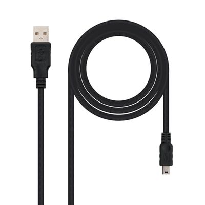 Velocraze Cable USB - cable USB 2.0 tipo A/M a mini USB 5 pines, 0.5 m, transferencia de datos eficiente, flexible y duradero.