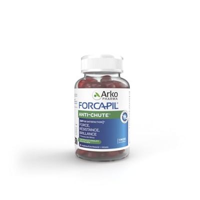 Arkopharma - Forcapil Anti-chute Gummies | Chute de cheveux - Résistance - Vitalité - Brillance - Goût d'abricot | 60 gummies
