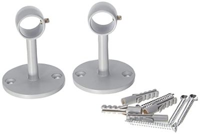 SPLASH METAL | Ø16 | 2 houders voor hoofdeinde 5 cm | mat kiezelgrijs