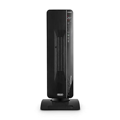 De'Longhi TCH8993ER.BC Keramische Kachel, met 3 Verwarmingsstanden, Silent Technology, Draaibare Basis, 24u-Timer, Zwart