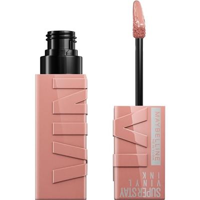 Maybelline New York Lip Colour, Smudge-free, Long Lasting up to 16h, Liquid Lipstick, Shine Finish, SuperStay Vinyl Ink, 95 Captivated