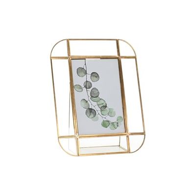 MARCO FOTO 10X15 METAL CRISTAL 17,5X6X21 DORADO
