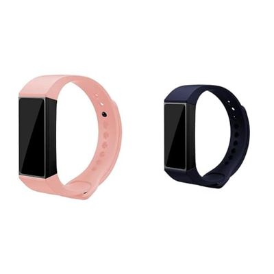 COOL SMARTPHONES & TABLETS ACCESSORIES Bracelet pour Xiaomi Mi Band 4C Rose & Bracelet pour Xiaomi Mi Band 4C lisse Marine