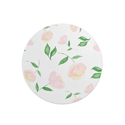 Questo Casa, Round Digital Printed Mouse Pad, Non-Slip Base, for Office and Home, Diameter:22cm