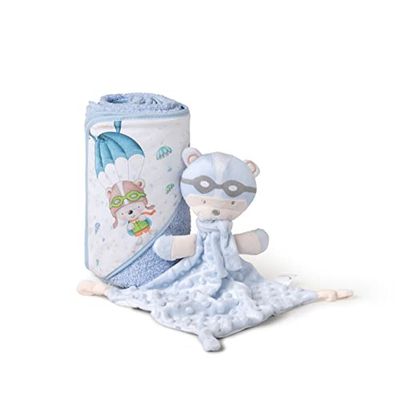 Ensemble cape de bain et dou dou Paracaidista bleu