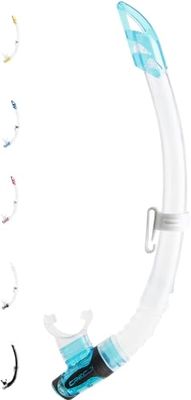 CRESSI Schnorchel Gamma tubo de snorkel, unissexo, transparente/turquesa