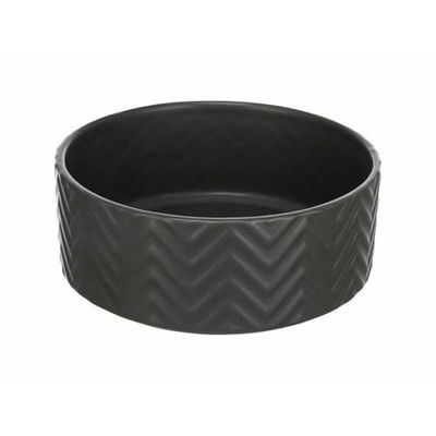 TRIXIE 25021, ciotola in ceramica, 0,9 l/ 16 cm, colore: nero