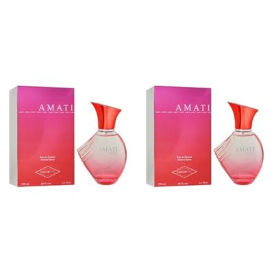 AMATI Yours • Eau de Parfum 100 ml • Vaporisateur • Parfum Femme • EVAFLORPARIS (Lot de 2)