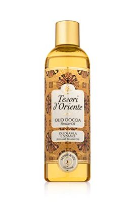 Tesori d'Oriente Shower Oil Amla & Sesame Oil, 250 ml, Aromatic Shower with Amla Fruit and Sesame Oil, Oil for Gentle Cleansing and Body Care, Wellness Rituals for Body & Senses