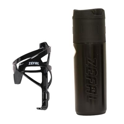 ZEFAL Kit Z Box L e Pulse A2 Nero - Porta Borraccia e Borraccia Porta Attrezzi Bici Impermeabile - Nero, Universale