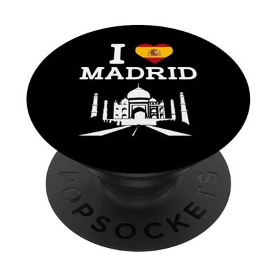 I Love Madrid Indian Landmark Funny Gag Prank Joke Novelty PopSockets PopGrip Adhesivo