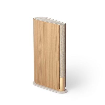 BANG & OLUFSEN & Beosound Emerge - Draadloze Boekenplank WiFi-luidspreker, Gold/oak, Zwart