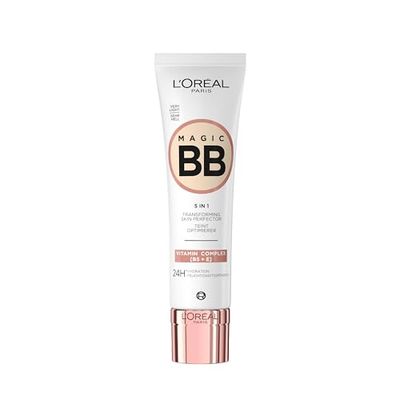 L'Oréal Paris Tinted Day Cream, For 24-Hour Moisture and an Even Complexion, Magic BB Complexion Optimiser, No. 01 Very Light (Very Light), 1 x 30 ml