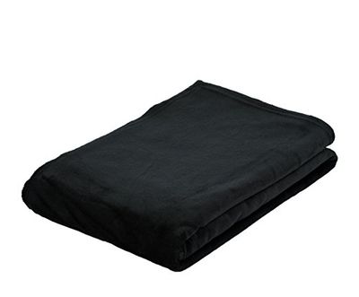 Gözze - Manta macia de salão, Memphis, tecido de alta gramagem 300 g/m², 220 x 240 cm - preto
