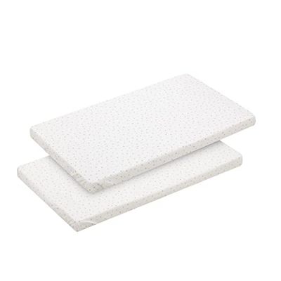 Cambrass-sabana bajera algodón-sabana ajustable con gomas-ropa de cama para bebé con tratamiento Sanitized-bajera minicuna-Magia beige 50x82x10 cm