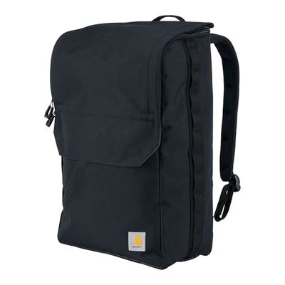 Carhartt 21l Top-Load Backpack, Water Resistant Coated Canv Mochila, Negro, Talla única Unisex-Adulto