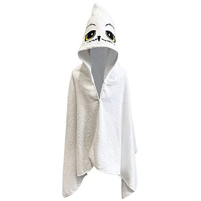 Groovy Uk Harry Potter Hedwig Hooded Wraparound Kids Handdoek, Zwart/Wit