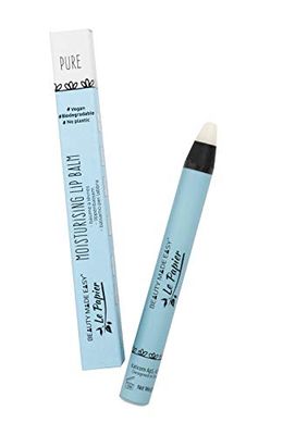 Beauty Made Easy Le Papier Balsamo per labbra vegano idratante senza plastica, con burro di karitè puro 1 x 6 g