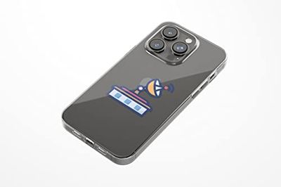 Bonateks, Custodia stampata digitale compatibile con iPhone 14 Pro Max, custodia protettiva, antiurto, silicone, flessibile, trasparente