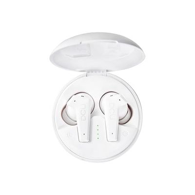 DCU Tecnologic | Hoofdtelefoon met ruisonderdrukking Active Feedforward | Bluetooth hoofdtelefoon 5.0/5.2 | wit