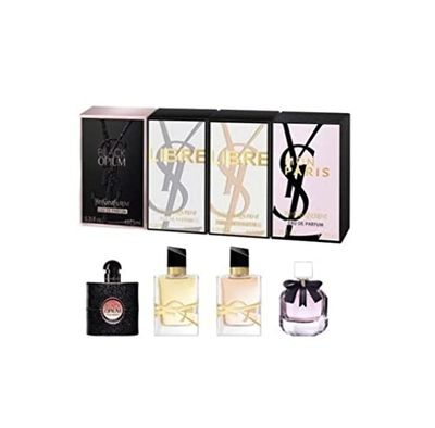 Yves Saint Laurent Miniature Gift Set 7.5ml Libre EDT + 7.5ml Libre EDP + 7.5ml Mon Paris EDP + 7.5ml Black Opium EDP