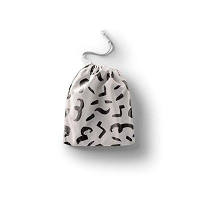 Bonamaison Printed Cotton Produce Bag with Drawstring, Reusable Grocery Bag, Biodegradable Eco-Friendly Bags, Travel Pouch, Sachet Bags, Shopping Bag, Eco Friendly, Foldable, Size: 40x50 Cm