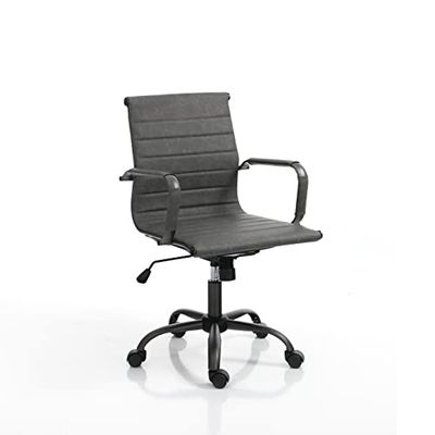Wink Design Taylor Small Old Grey bureaustoel, metaal, verouderd grijs, geweerbuis, H89 / 97 x 54 x 60 cm