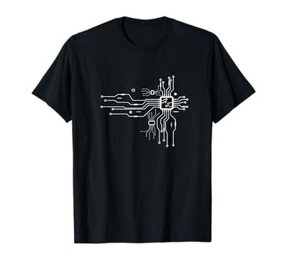 Ingeniero electrónico eléctrico de placa de chipset en forma de corazón de CPU Camiseta