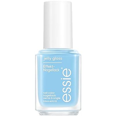 essie Nagellack Nr 100 sky jelly, nagellackfärg i ljusblå, essie gelégloss kollektion, 13,5 ml