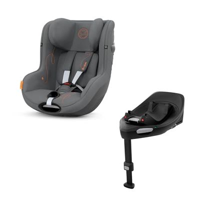 Cybex Sirona G i-Size incluido Cybex Base ISOFIX, Base G, Lava Grey Comfort