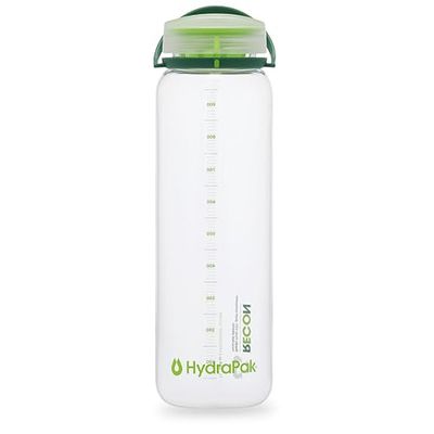 Hydrapak Unisex's RECON Vattenflaska, Klar/vergreen & lime, 1 liter