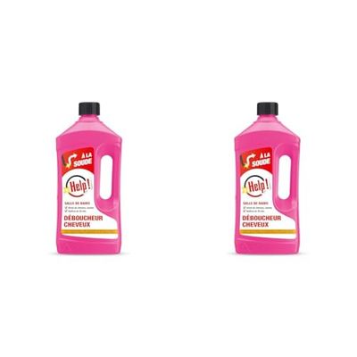 Déboucheur Spécial Cheveux -Salle de Bains 800 ML (Lot de 2)