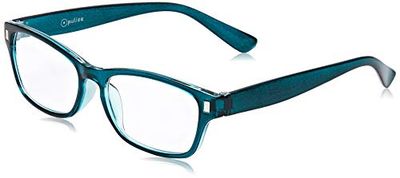 The Reading Glasses Company Óculos de leitura água-marinha leitores valor pack 2 homens mulheres Rr77-Q +1,00 2 unidades 58 g