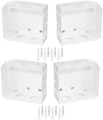 APUXON Lot de 4 supports de montage pour stores à profil haut Blanc 5,1 cm